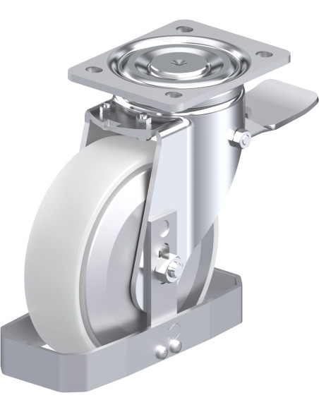 LH-PO 175G-ST-FA-FS Sintetinis ratukas su stabdžiais