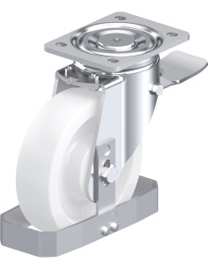 LH-SPO 175G-ST-FS sintetinis pasukamas ratukas su stabdžiais