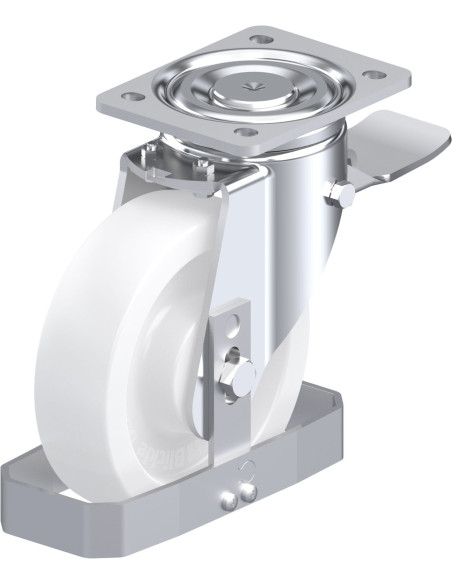 LH-SPO 175G-ST-FS sintetinis pasukamas ratukas su stabdžiais