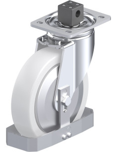 LH-SPO 200G-CS13-FA-FS sintetinis ratukas su stabdžiais