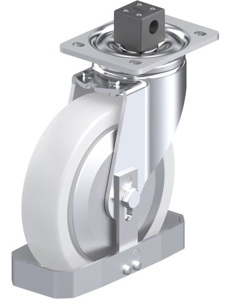 LH-SPO 200G-CS13-FA-FS sintetinis ratukas su stabdžiais