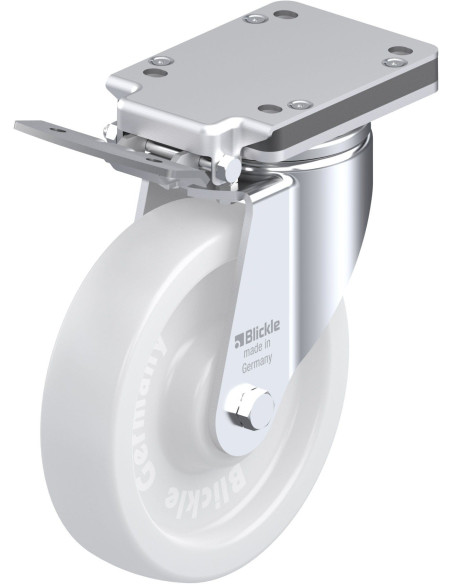 LH-SPO 200G-IS sintetinis pasukamas ratukas su stabdžiais