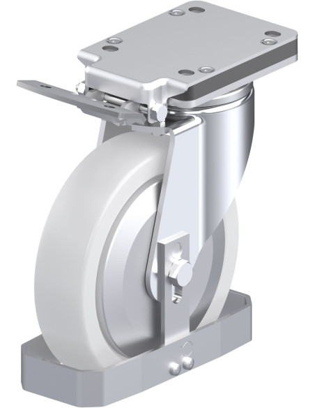 LH-SPO 200G-IS-FA-FS sintetinis ratukas su stabdžiais