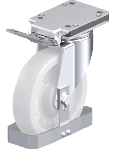 LH-SPO 200G-IS-FS sintetinis pasukamas ratukas su stabdžiais