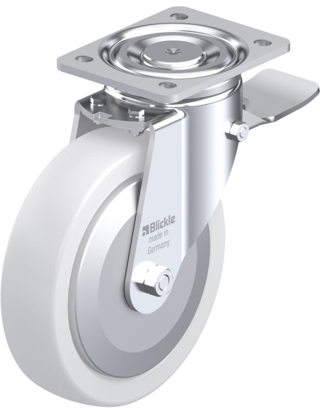 LH-SPO 200G-ST-FA sintetinis ratukas su stabdžiais