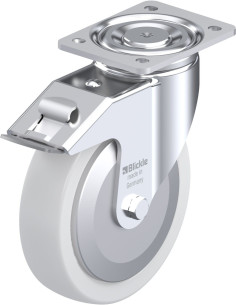 LH-SPO 200K-FI-FA sintetinis pasukamas ratukas su stabdžiais