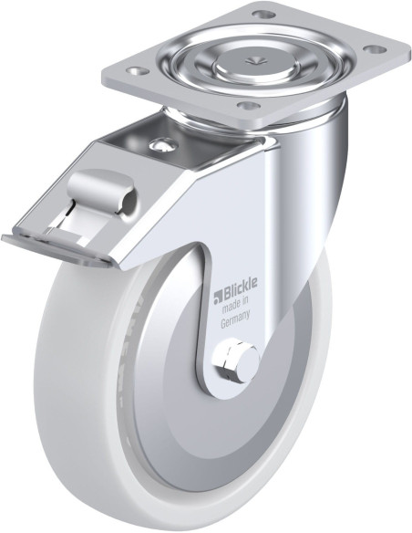 LH-SPO 201G-FI-FA sintetinis pasukamas ratukas su stabdžiais