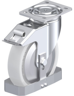 LH-SPO 201G-FI-FA-FS sintetinis ratukas su stabdžiais