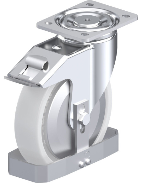 LH-SPO 201G-FI-FA-FS sintetinis ratukas su stabdžiais