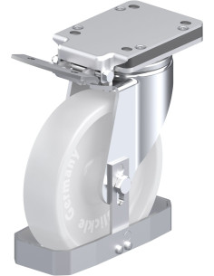 LH-SPO 201G-IS-FS sintetinis pasukamas ratukas su stabdžiais