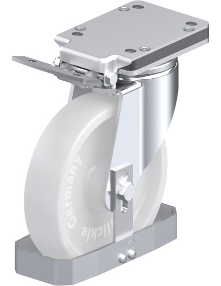 LH-SPO 201G-IS-FS sintetinis pasukamas ratukas su stabdžiais