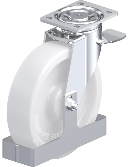 LH-SPO 250G-ST-FS sintetinis ratukas su stabdžiais