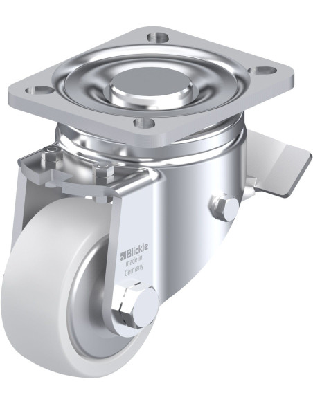 LH-SPO 75K-ST-FA Sintetinis ratukas su stabdžiais 75mm