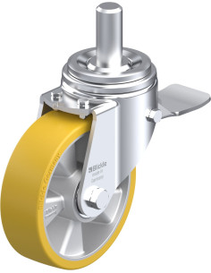 LHZ-ALTH 160K-ST poliuretano pasukamas ratukas su stabdžiais