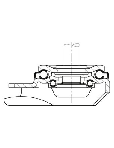 LHZ-SPO 200G-FA pasukamas sintetinis ratukas 200 mm