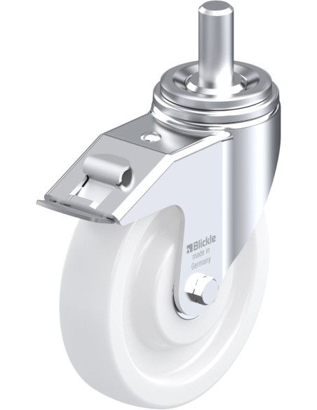 LHZ-SPO 200K-FI sintetinis pasukamas ratukas su stabdžiais