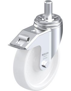 LHZ-SPO 201G-FI sintetinis pasukamas ratukas su stabdžiais