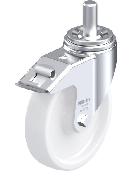 LHZ-SPO 201G-FI sintetinis pasukamas ratukas su stabdžiais