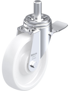 LHZ-SPO 201K-ST sintetinis pasukamas ratukas su stabdžiais