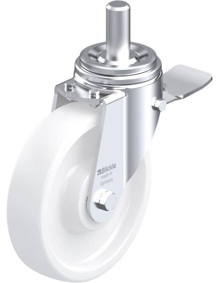 LHZ-SPO 201K-ST sintetinis pasukamas ratukas su stabdžiais