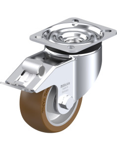 LK-ALB 101K-1-FI poliuretano ratukas su stabdžiais