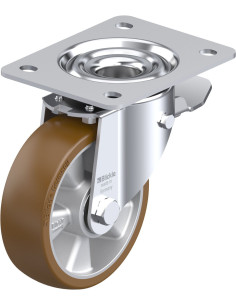 LK-ALB 125K-3-ST poliuretano ratukas su stabdžiais