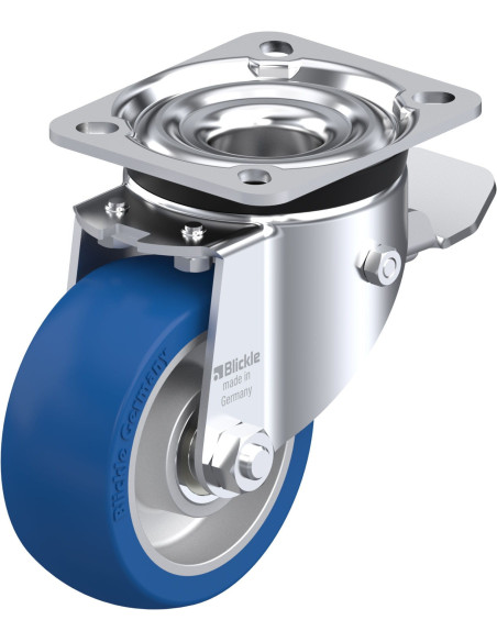 LK-ALBS 100K-1-ST poliuretano ratukas su stabdžiais