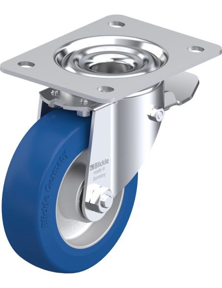 LK-ALBS 125K-3-ST poliuretano ratukas su stabdžiais