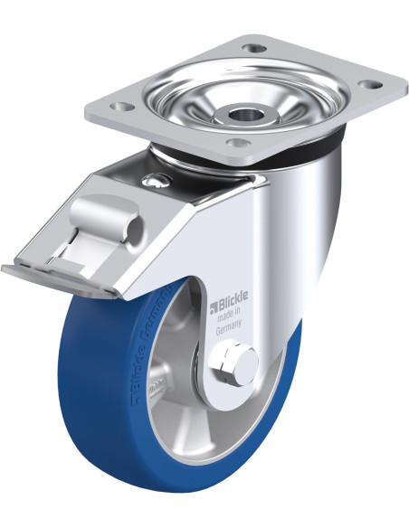 LK-ALBS 150K-FI - Poliuretano ratukas su stabdžiais, 150 mm