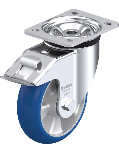 LK-ALBS 160K-FI-CO poliuretano ratukas su stabdžiais