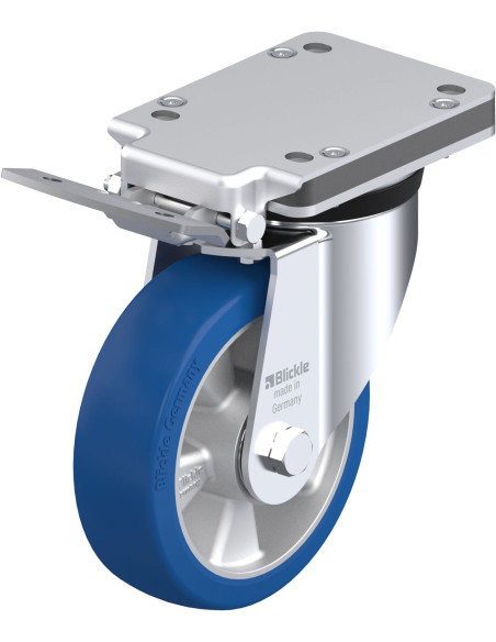 LK-ALBS 160K-IS poliuretano ratukas su stabdžiais