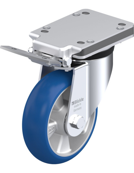 LK-ALBS 160K-IS-CO poliuretano ratukas su stabdžiais