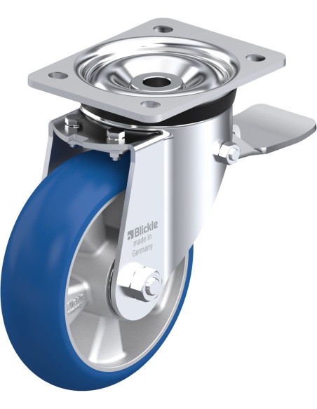 LK-ALBS 160K-ST-CO poliuretano pasukamas ratukas su