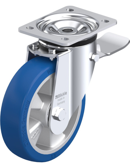 LK-ALBS 180K-ST poliuretano ratukas su stabdžiais