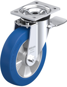 LK-ALBS 200K-ST poliuretano ratukas su stabdžiais