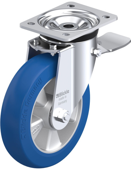 LK-ALBS 200K-ST-CO poliuretano ratukas su stabdžiais