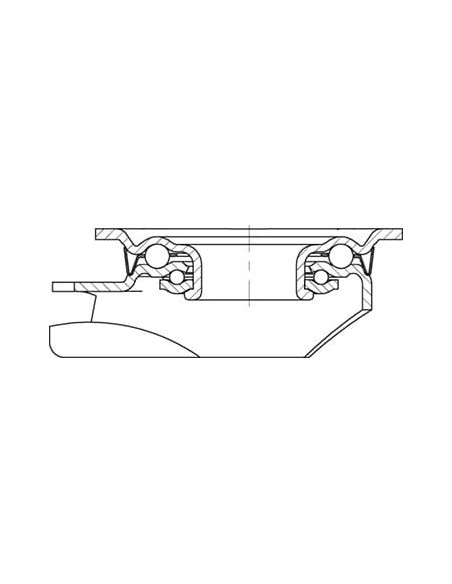 LK-ALEV 100K-1-ST-SG pasukamas ratukas su stabdžiais