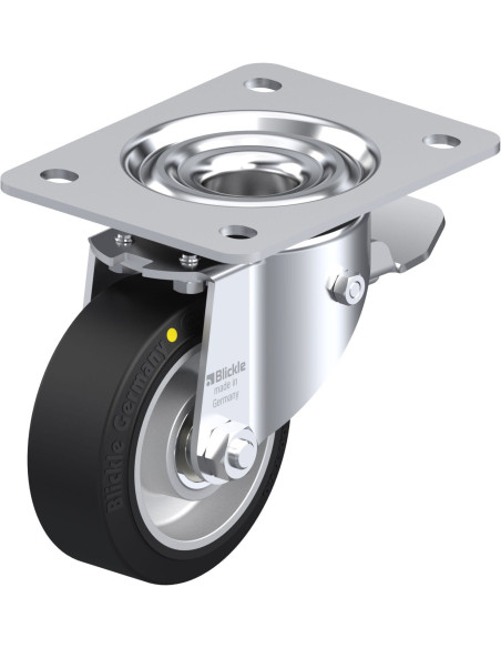 LK-ALEV 100K-3-ST-EL antistatinis ratukas su stabdžiais