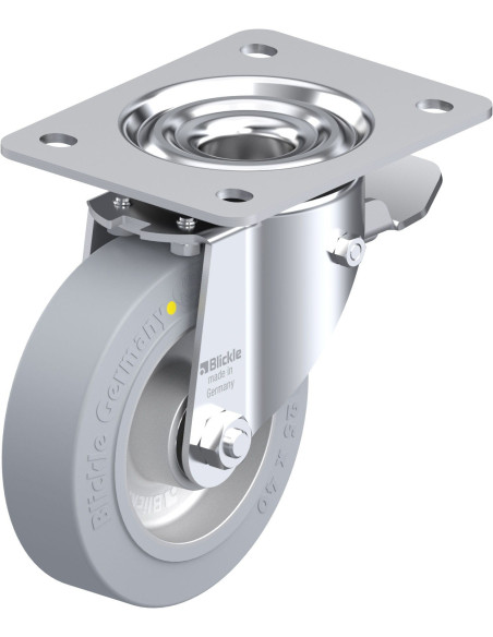 LK-ALEV 125K-3-ST-SG-AS antistatinis ratukas su stabdžiais