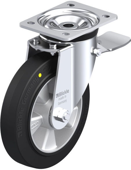 LK-ALEV 200K-ST-EL antistatinis ratukas su stabdžiais