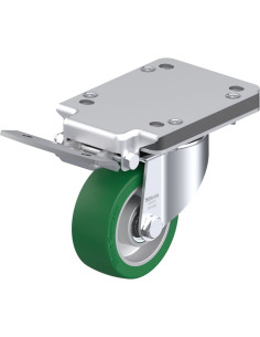 LK-ALST 100K-3-IS poliuretano ratukas su stabdžiais