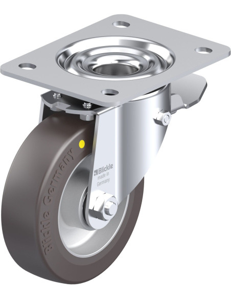 LK-ALST 125K-3-ST-AS antistatinis poliuretaninis ratukas su