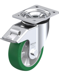 LK-ALST 150K-FI Poliuretano pasukamas ratukas su stabdžiais