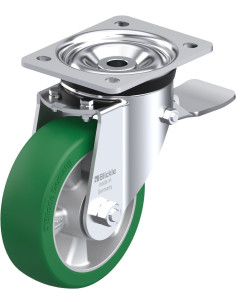 LK-ALST 150K-ST poliuretano ratukas su stabdžiais