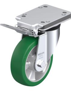 LK-ALST 160K-IS poliuretano ratukas su stabdžiais