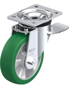 LK-ALST 160K-ST poliuretano ratukas su stabdžiais