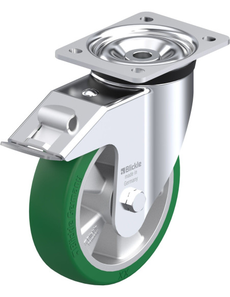 LK-ALST 180K-FI poliuretano ratukas su stabdžiais