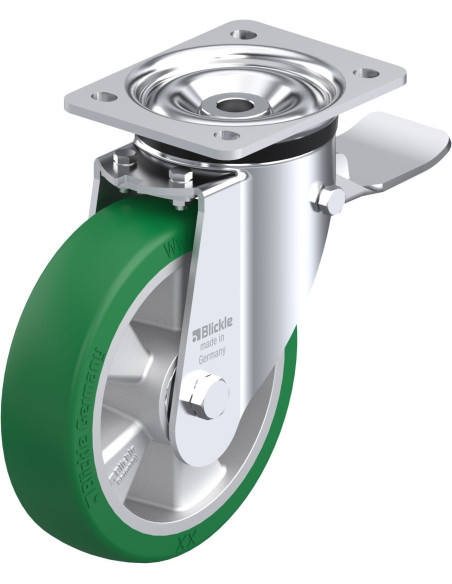 LK-ALST 180K-ST poliuretano ratukas su stabdžiais