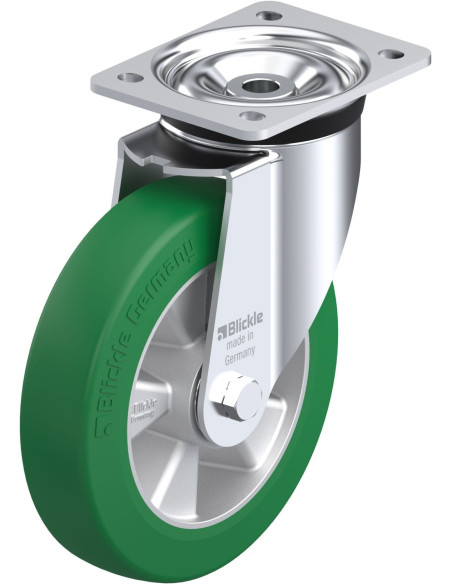 LK-ALST 200K poliuretano pasukamas ratukas 200 mm