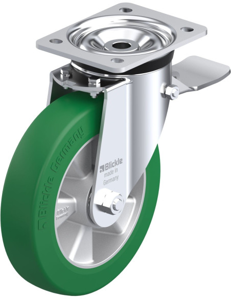 LK-ALST 200K-ST poliuretano ratukas su stabdžiais